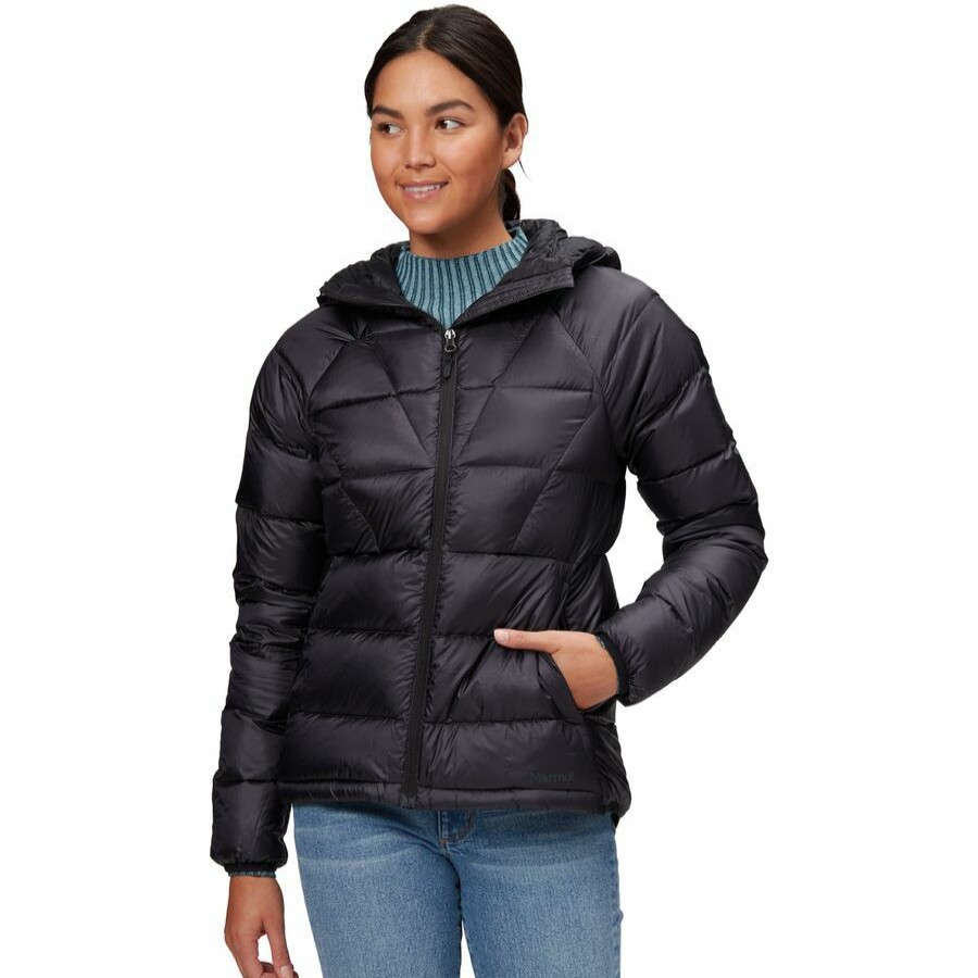 Clothing * | Hype Down Hooded Jacket Women'S Online Discount Marmot Black