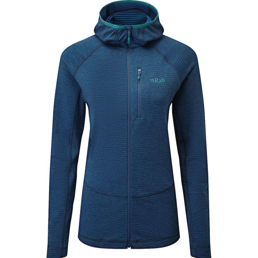 Clothing * | Filament Hooded Fleece Jacket Women'S Discount Rab Deep Ink/Polar