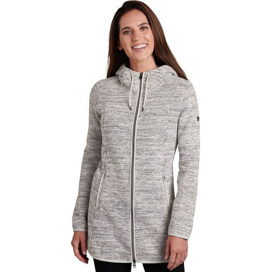 Clothing * | Kuhl Fl Sale Ascendyr Long Fleece Jacket Women'S Ash