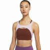 Clothing * | Yoga Indy Statement Bra Women'S Free Delivery Nike Oxen Brown/Doll/Iron Grey