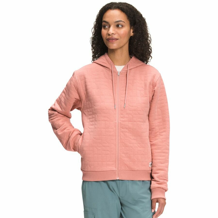 Clothing * | The North Face Promotions Longs Peak Quilted Full-Zip Hooded Jacket Women'S