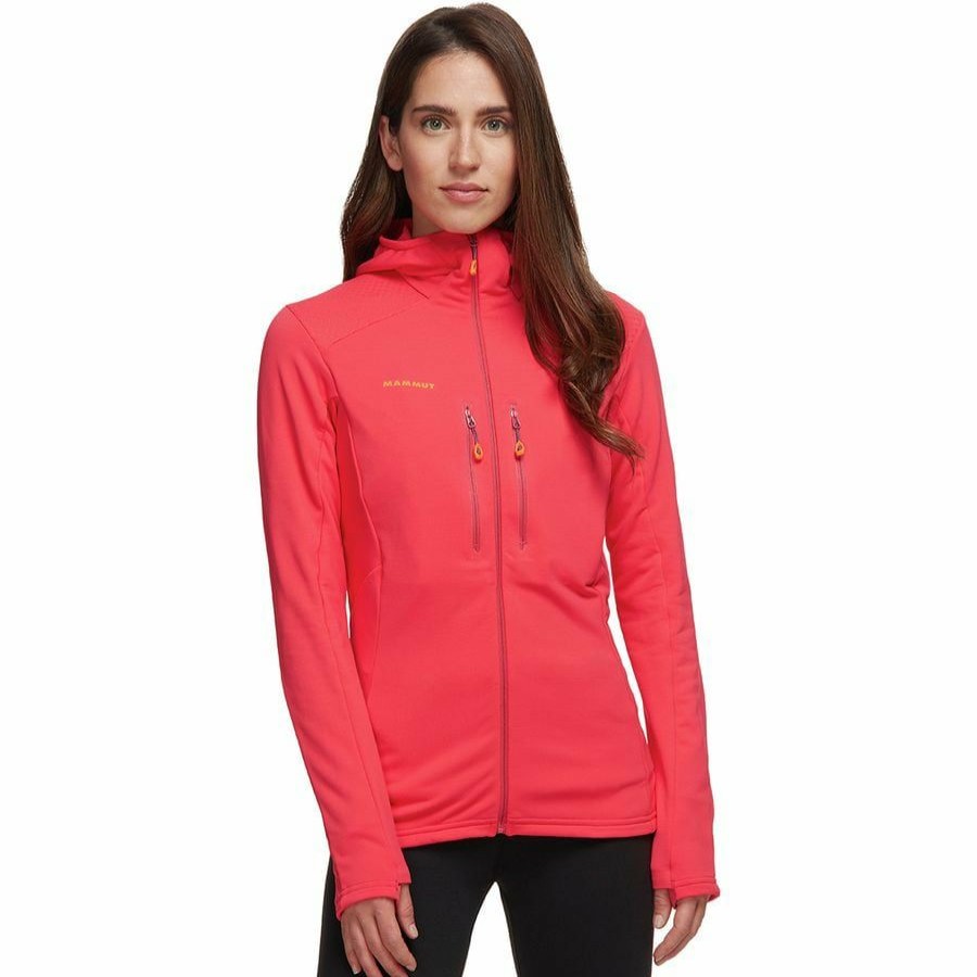 Clothing * | Mammut Discount Store Eiswand Advanced Ml Hooded Jacket Women'S Sunset