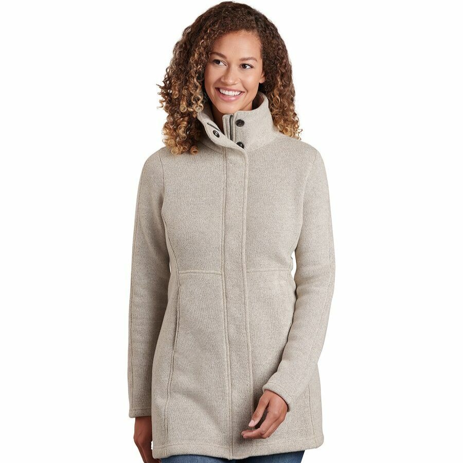 Clothing * | Highland Long Fleece Jacket Women'S Best Choice Kuhl Natural