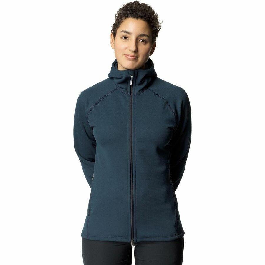 Clothing * | Mono Air Houdi Fleece Jacket Women'S New In Houdini Blue Illusion