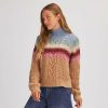 Clothing * | Basin And Range Lower Prices Ombre Turtleneck Sweater Women'S Camel/Multi