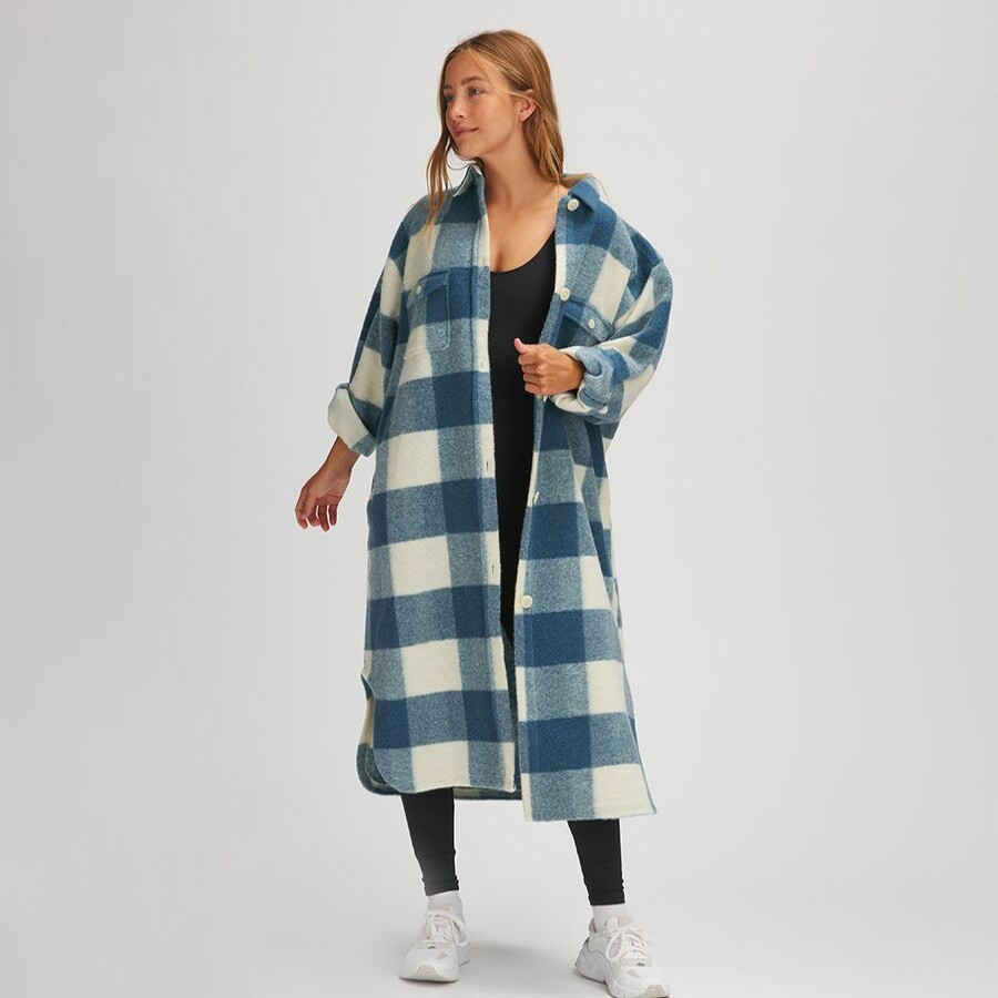 Clothing * | Basin And Range Special Long Plaid Coat Women'S