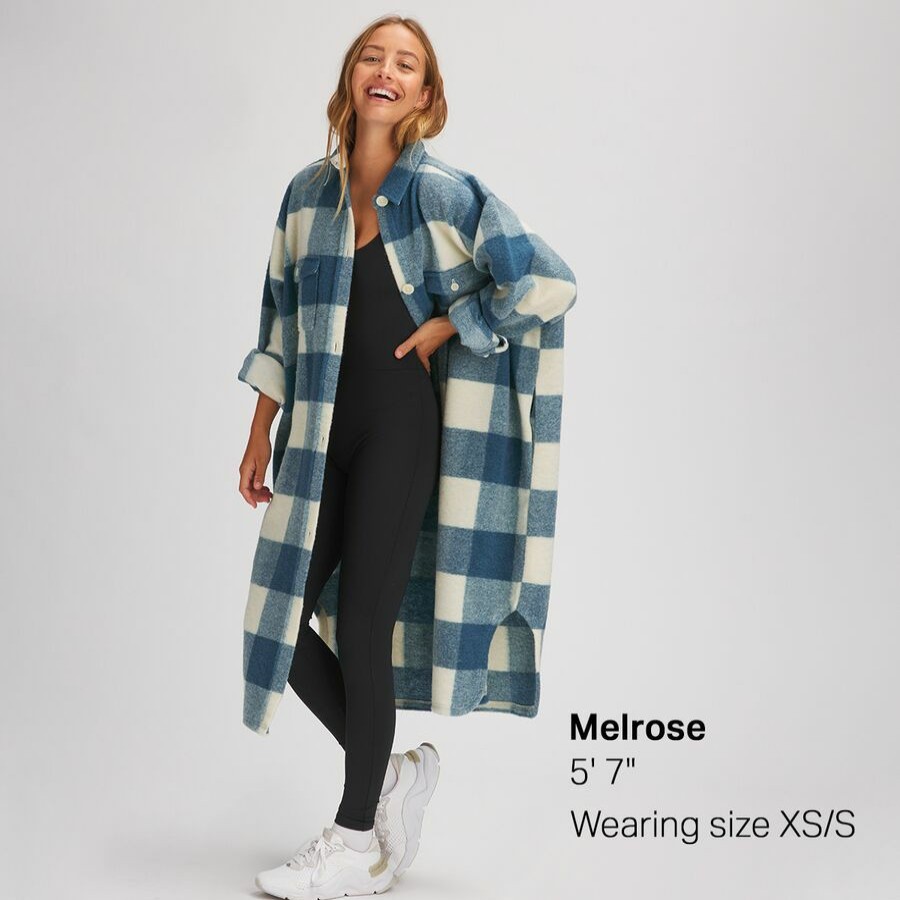 Clothing * | Basin And Range Special Long Plaid Coat Women'S