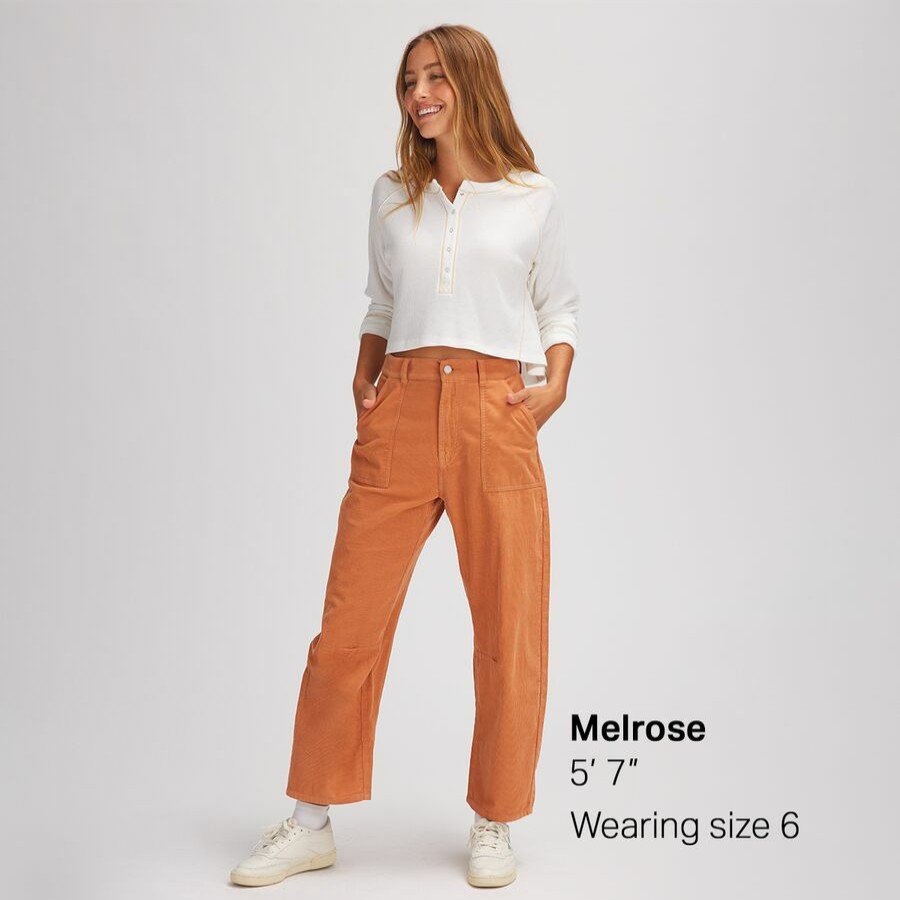 Clothing * | Basin And Range Exclusive Design Corduroy Curve Leg Pant Women'S