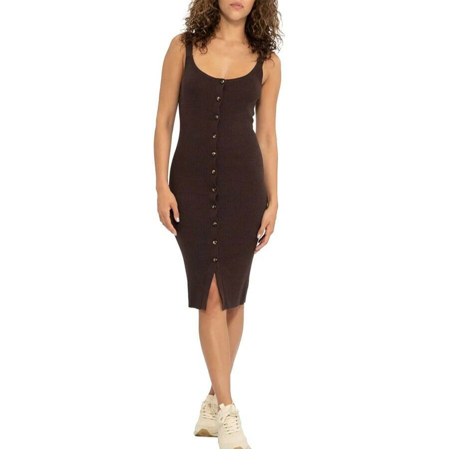 Clothing * | Sanctuary High Quality Sweet Emotion Dress Women'S Chocolate Chip