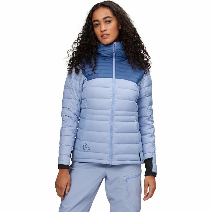 Clothing * | Betty Down Hooded Jacket Women'S Top Sellers Flylow Sapphire/Lavender