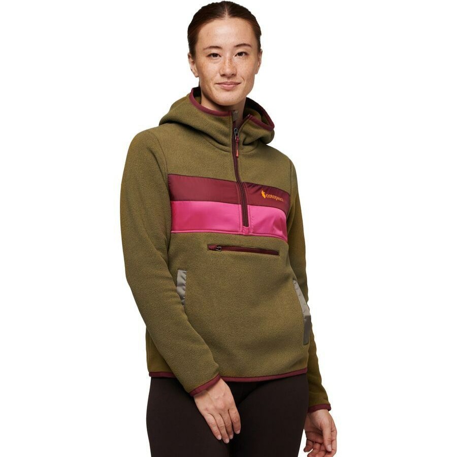 Clothing * | Cotopaxi Top Sell Teca Fleece Hooded 1/2-Zip Jacket Women'S Lawn Way Home