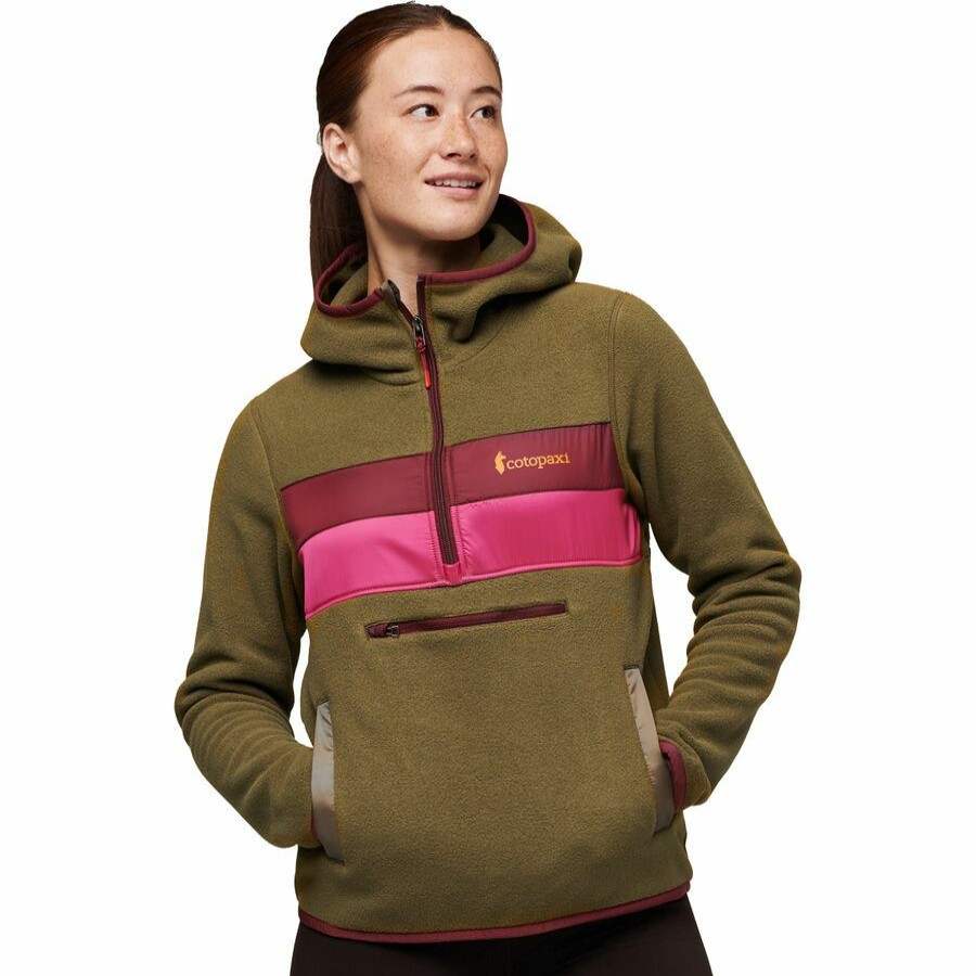 Clothing * | Cotopaxi Top Sell Teca Fleece Hooded 1/2-Zip Jacket Women'S Lawn Way Home