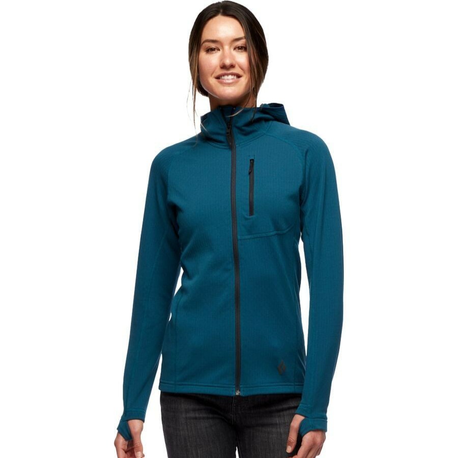 Clothing * | Diamond Discount Store Coefficient Fleece Hooded Jacket Women'S