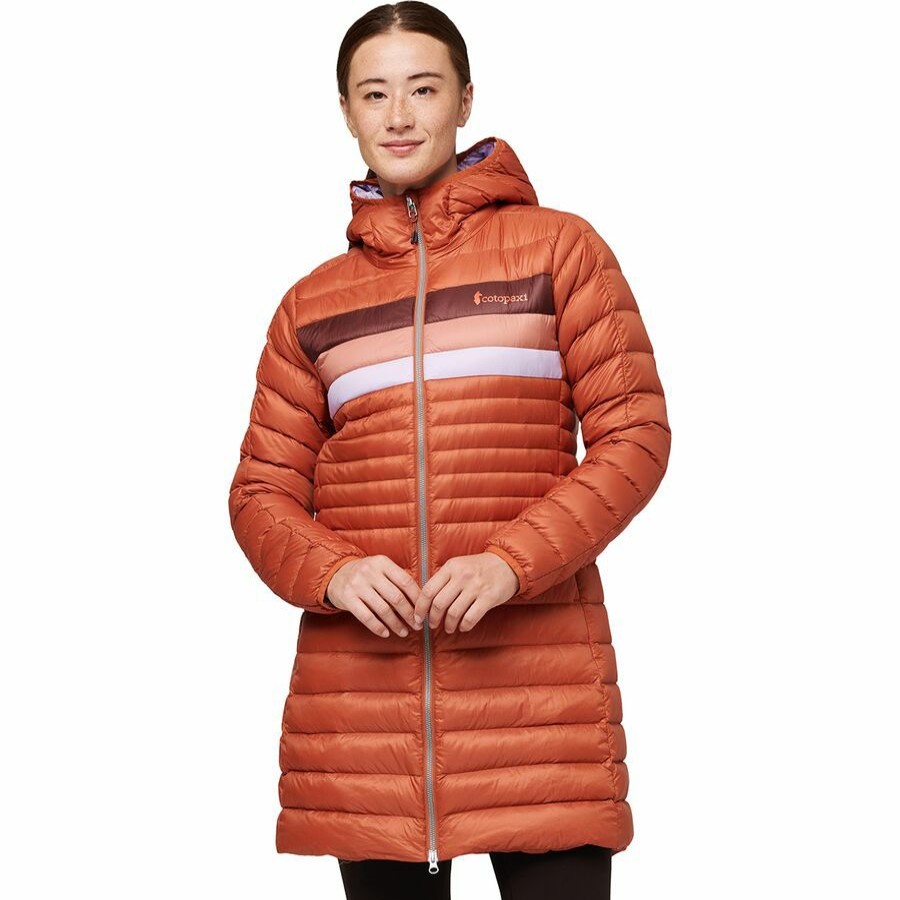 Clothing * | Fuego Down Parka Women'S Outlet Sale Cotopaxi Spice Stripes