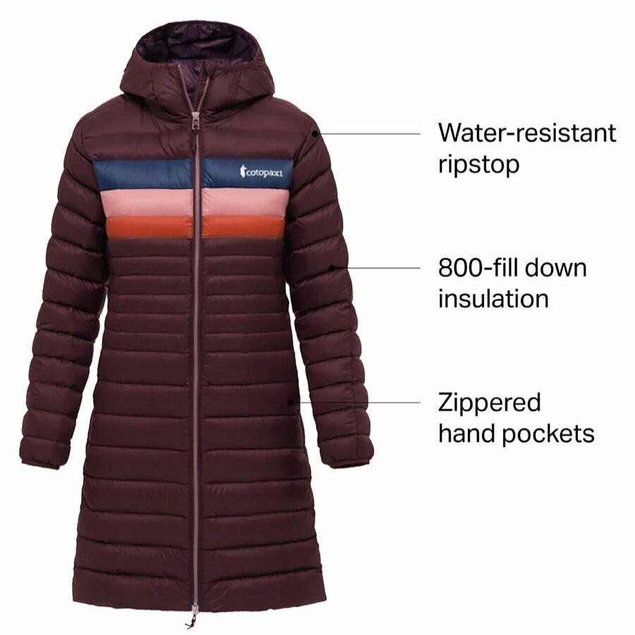 Clothing * | Fuego Down Parka Women'S Outlet Sale Cotopaxi Spice Stripes