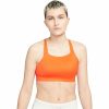 Clothing * | Swoosh Luxe Bra Women'S Flash Sale Nike Rush Orange/Iron Grey