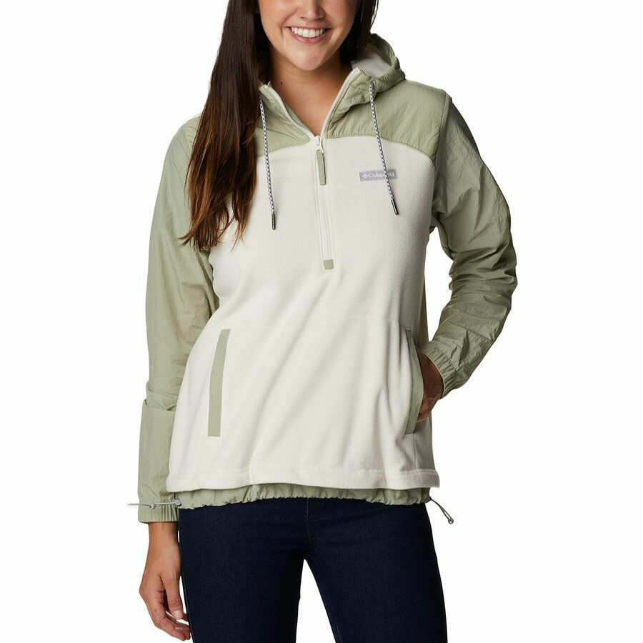 Clothing * | Ali Peak Overlay Fleece Women'S Quick Delivery Columbia Chalk/Safari