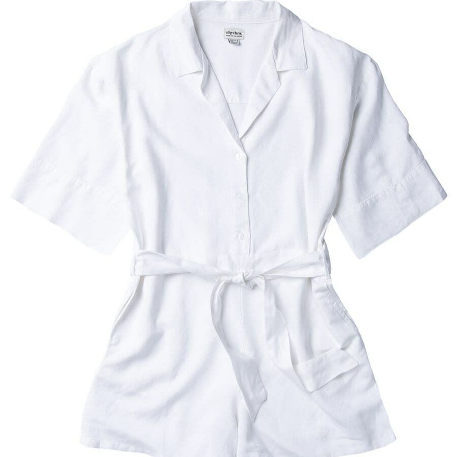 Clothing * | Rhythm Less Expensive Vacay Romper Women'S White