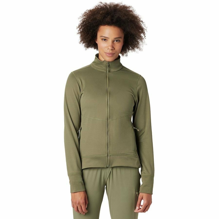 Clothing * | Norse Peak Full-Zip Jacket Women'S Special Mountain Hardwear Light Army