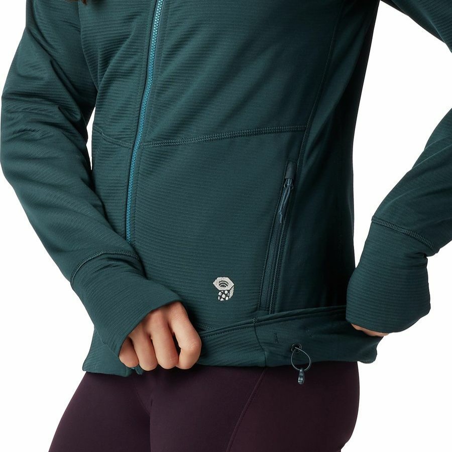 Clothing * | Norse Peak Full-Zip Jacket Women'S Special Mountain Hardwear Light Army