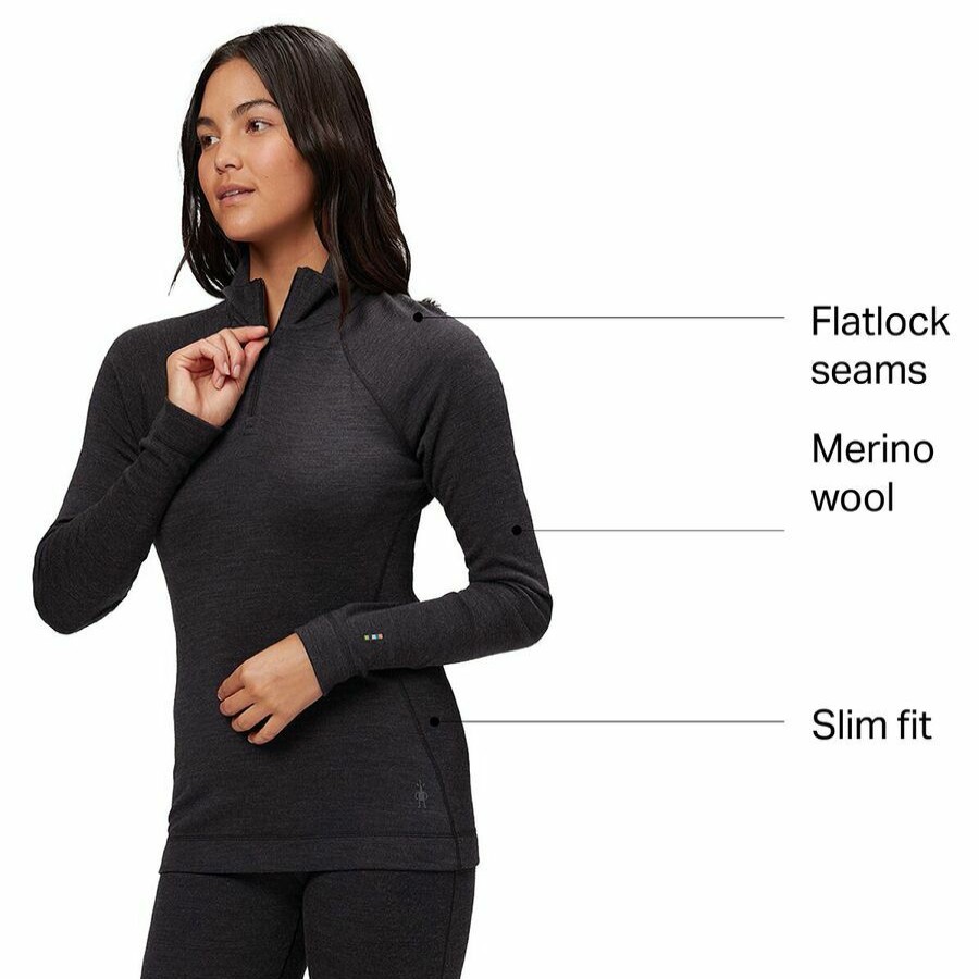 Clothing * | Smartwool Outlet Classic Thermal Merino 1/4-Zip Baselayer Women'S