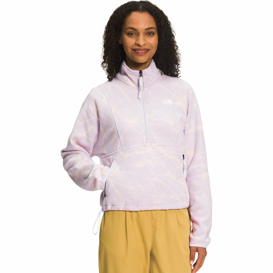 Clothing * | The North Face Exclusive Design Printed Tka Attitude 1/4-Zip Fleece Women'S Lavender Fog Mountain Splatter Print