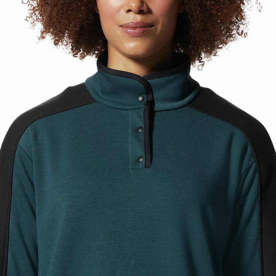 Clothing * | Mountain Hardwear Top Sell Camplife Snap Neck Pullover Women'S