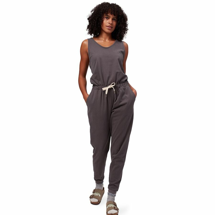 Clothing * | Jersey Jumpsuit Past Season Women'S Sale Online Basin And Range Charcoal Grey