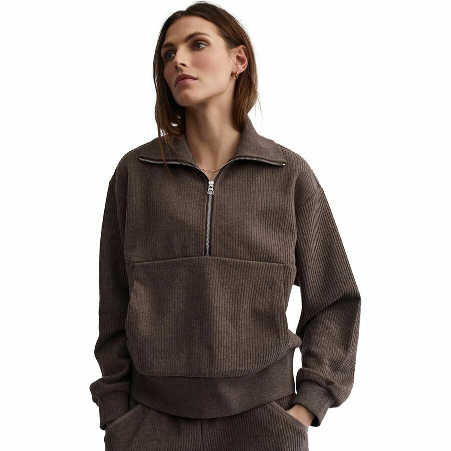 Clothing * | Varley Hot Sale Cyrus Half Zip Sweatshirt Women'S