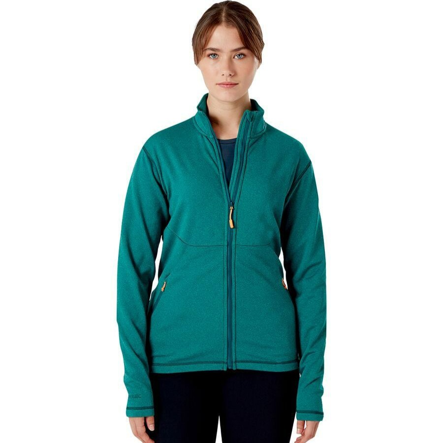 Clothing * | Rab Outlet Geon Fleece Jacket Women'S Atlantis/Peacock