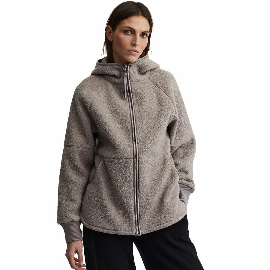 Clothing * | Varley Wholesale Raley Zip Fleece Jacket Women'S Satellite