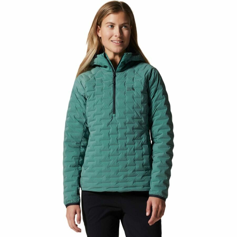 Clothing * | Stretchdown Light Pullover Women'S Online Discount Mountain Hardwear Mint Palm