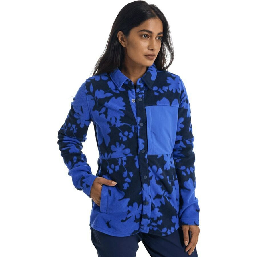 Clothing * | Burton Bargain Sale Hearth Snap-Up Fleece Jacket Women'S