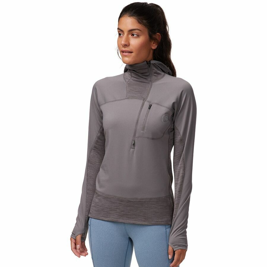 Clothing * | Backcountry Discount Store Hybrid Grid Fleece Pullover Women'S Gargoyle