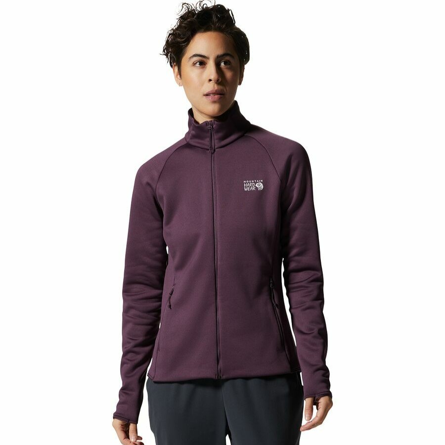 Clothing * | Mountain Hardwear Flash Sale Polartec Power Stretch Pro Full-Zip Jacket Women'S Dusty Purple