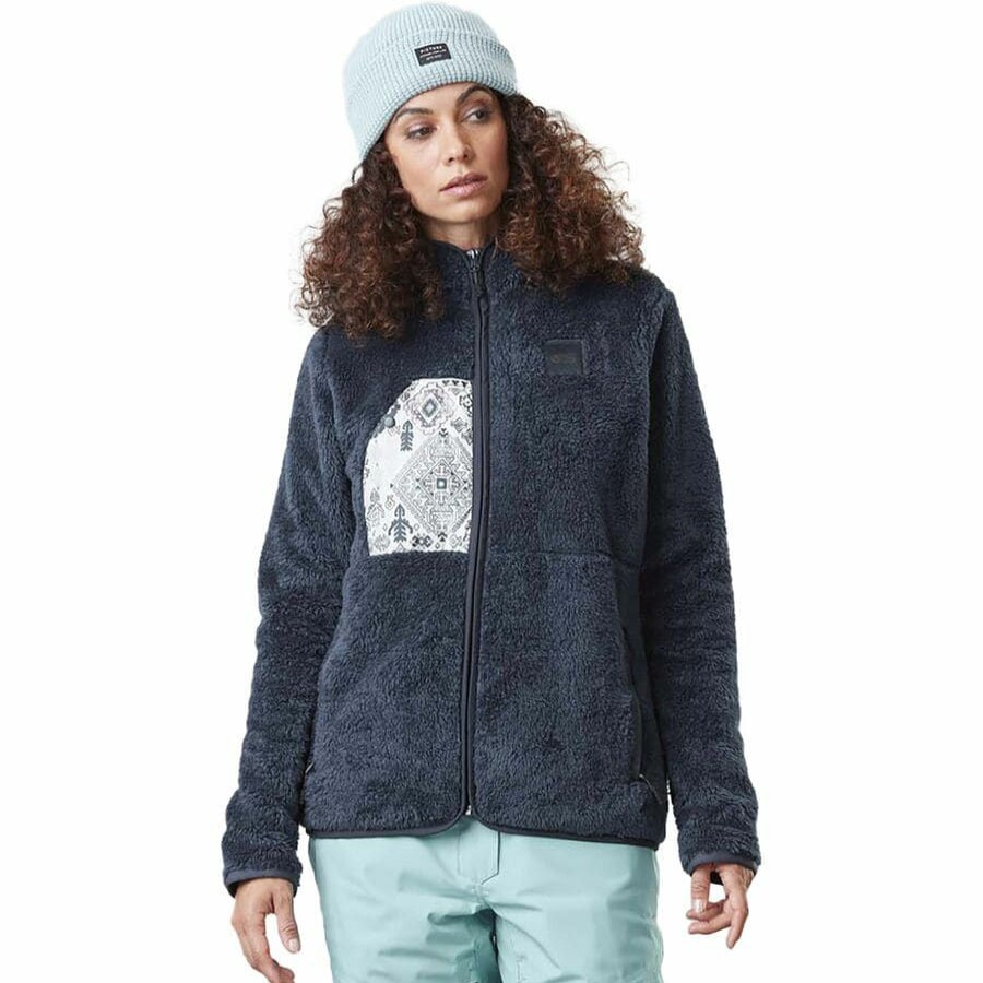 Clothing * | Picture Organic Best Choice Izmo Full-Zip Fleece Women'S Dark Blue