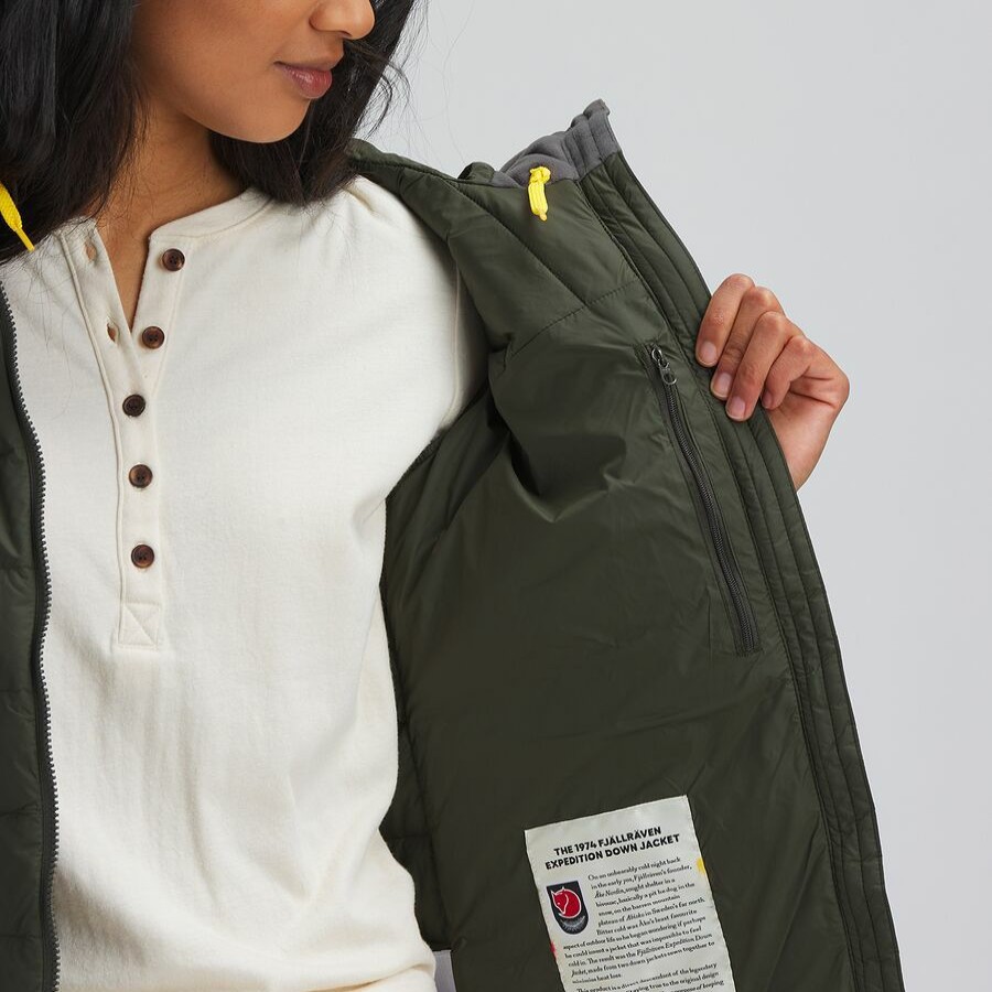 Clothing * | Expedition Pack Down Hooded Jacket Women'S Outlet Sale Fjallraven Deep Forest