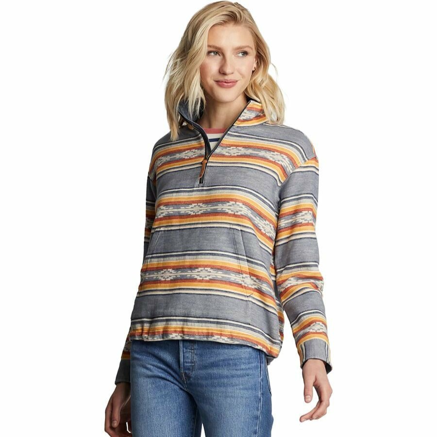 Clothing * | Pendleton Lower Prices Half-Zip Pullover Sweatshirt Women'S