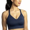 Clothing * | Drive Interlace Run Bra Women'S Sale Brooks Navy