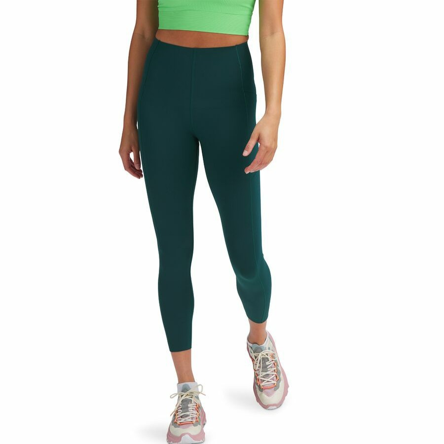 Clothing * | Power High Waist 7/8 Workout Leggings Women'S Top Sell Sweaty Betty Retro Green