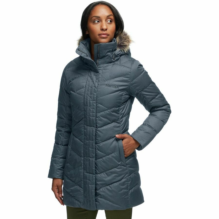 Clothing * | Strollbridge Down Jacket Women'S Premium Marmot Steel Onyx