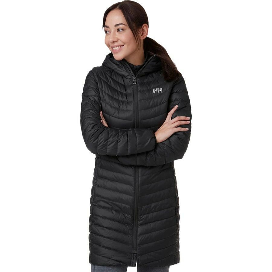 Clothing * | Verglas Long Down Insulator Jacket Women'S Fashionable Helly Hansen Black