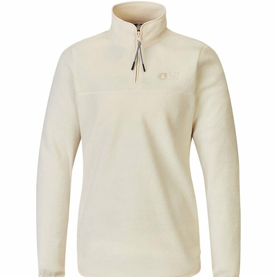 Clothing * | Picture Organic Online Nadolly 1/4-Zip Fleece Women'S Ecru