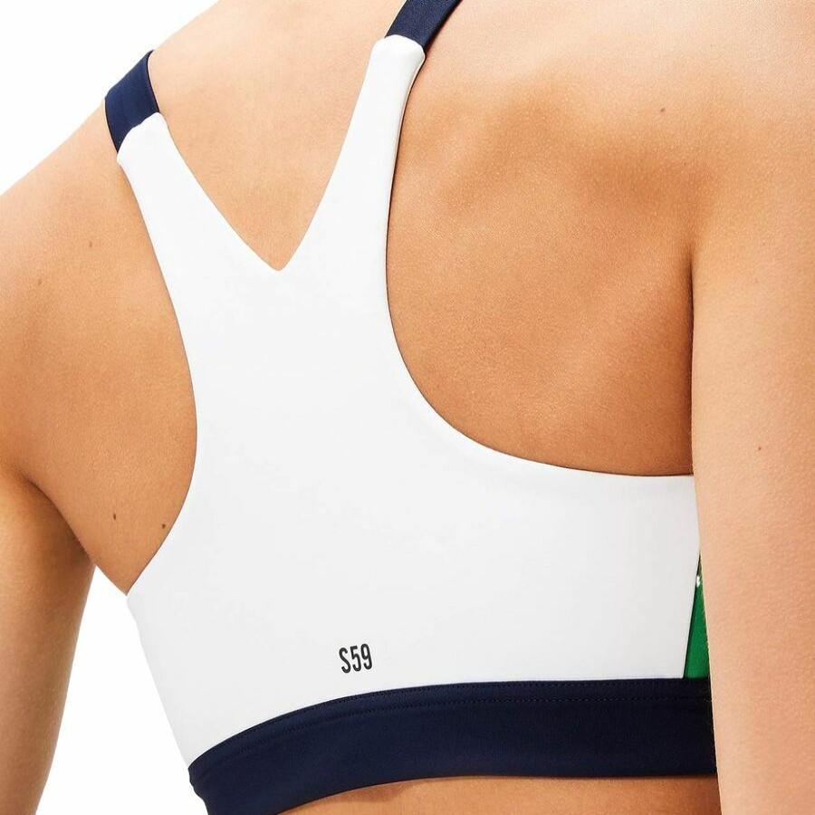 Clothing * | Iselin Techflex Bra Women'S Online Store Splits59 Off White/Indigo