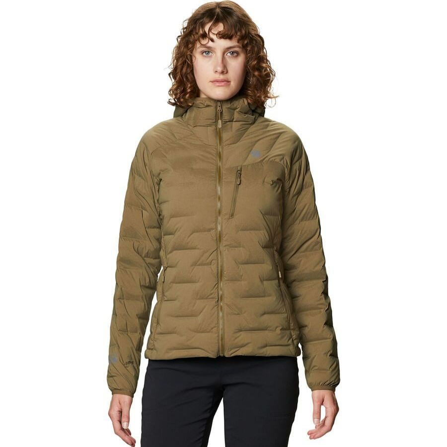 Clothing * | Super Ds Stretchdown Hooded Jacket Women'S Best Price Mountain Hardwear Raw Clay