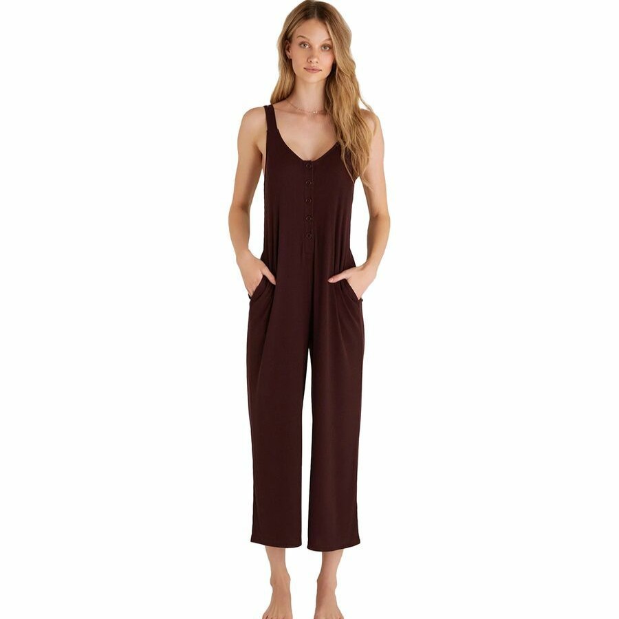 Clothing * | Z Supply Best Sale Around Town Rib Jumper Women'S Fig